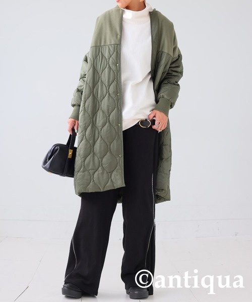 antiqua(アンティカ)の「2wayデザインパンツ(その他パンツ・レディース・ブラック/グレー・P/R)」の8枚目の写真