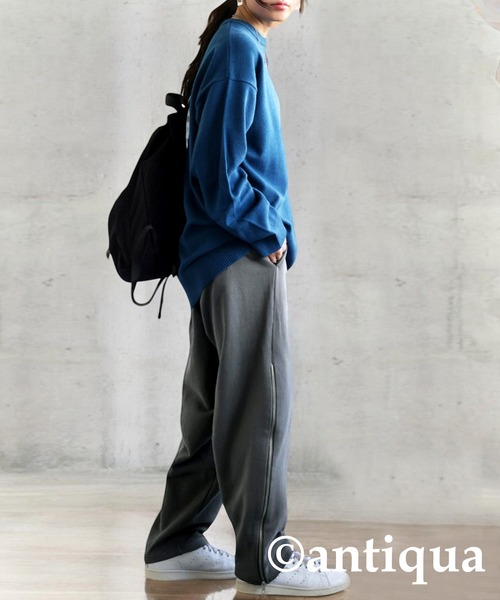 antiqua(アンティカ)の「2wayデザインパンツ(その他パンツ・レディース・ブラック/グレー・P/R)」の17枚目の写真