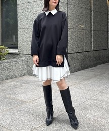 JILL STUART | ◆ボンディングジャージーミニワンピース(ワンピース)