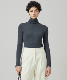 【CLASSY.1月号掲載・新色追加・洗える】エクストラファインメリノ タートルネックプルオーバー