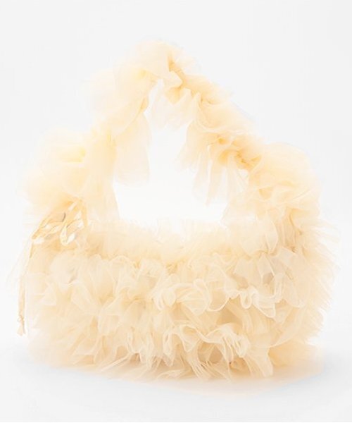 LOVETOXIC（ラブトキシック）の「チュールフリルバッグ（バックパック/リュック・キッズ・グレー/アイボリー・FREE）」の2枚目の写真