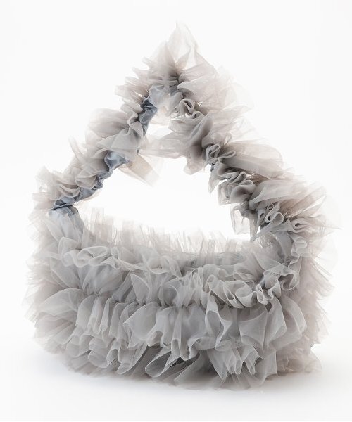 LOVETOXIC（ラブトキシック）の「チュールフリルバッグ（バックパック/リュック・キッズ・グレー/アイボリー・FREE）」の8枚目の写真