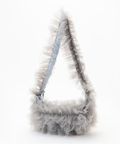 LOVETOXIC（ラブトキシック）の「チュールフリルバッグ（バックパック/リュック・キッズ・グレー/アイボリー・FREE）」の7枚目の写真