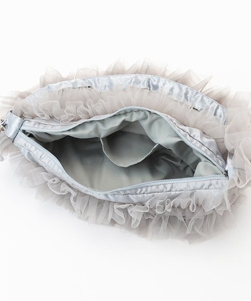 LOVETOXIC（ラブトキシック）の「チュールフリルバッグ（バックパック/リュック・キッズ・グレー/アイボリー・FREE）」の4枚目の写真