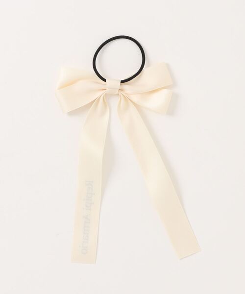 repipi armario（レピピ アルマリオ）の「マットサテンWリボンポニー（ヘアゴム・キッズ・アイボリー/ブラック/ベージュ/グレー・FREE）」の11枚目の写真