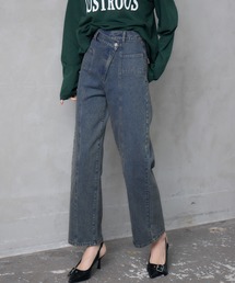 ENVYM | アシメウエストストレートデニム(デニムパンツ)