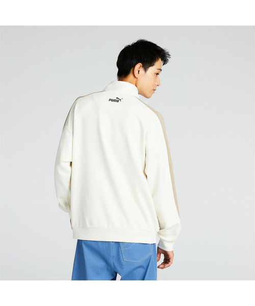 PUMA（プーマ）の「PUMA プーマ メンズ CORE HERITAGE MX トラック ハーフジップ スウェットジャケット（スウェット・メンズ・ブラック/オフホワイト・LARGE/XX-LARGE/X-LARGE/MEDIUM/SMALL）」の4枚目の写真