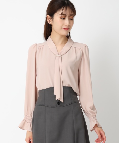 MISCH MASCH(ミッシュマッシュ)の「パールボウタイブラウス/MM438112(シャツ/ブラウス・レディース・ホワイト/ベージュ/ブラック・フリ-)」の21枚目の写真