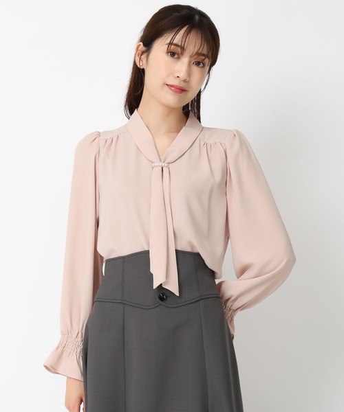 MISCH MASCH(ミッシュマッシュ)の「パールボウタイブラウス/MM438112(シャツ/ブラウス・レディース・ホワイト/ベージュ/ブラック・フリ-)」の22枚目の写真