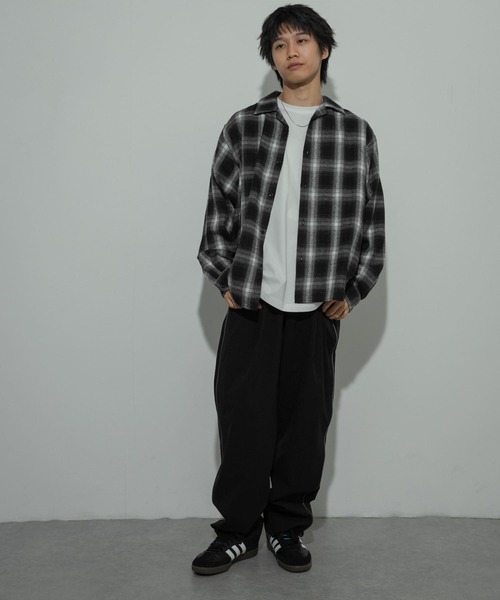 SENSE OF PLACE by URBAN RESEARCH(センスオブプレイスバイアーバンリサーチ)の「『セットアップ対応』パイピングトラックパンツ(その他パンツ・メンズ・ブラック/ベージュ・MEDIUM/LARGE)」の6枚目の写真