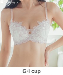 fran de lingerie（フランデランジェリー）の「軽やかに揺れるチュールフラワー安定感のあるすっきりバストメイク 「ノーブルティアラブラ002 ブラジャー（ワイヤー有り）」 ブラジャー（ブラジャー）」