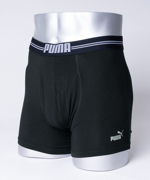 PUMA(プーマ)の「PUMA プーマ 大人用 ECO レーヨンベア ワンポイント ボクサーパンツ 前開き ブランドロゴ 快適インナー トランクス 肌着 下着(ボクサーパンツ・メンズ・ブラック/ネイビー・M/L/LL)」の3枚目の写真