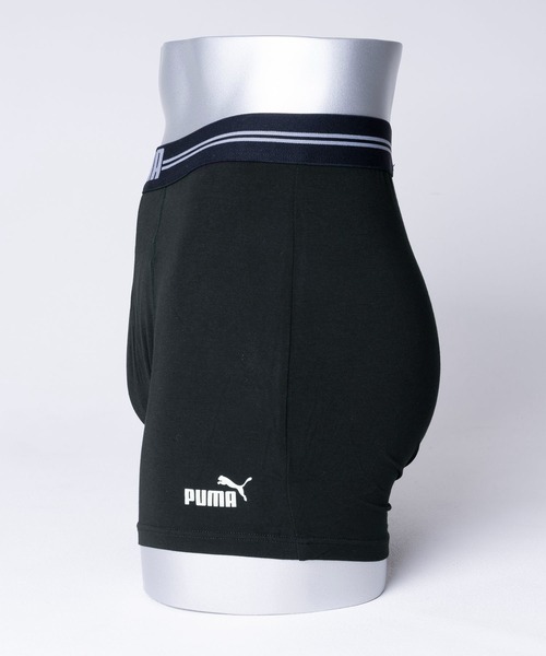 PUMA(プーマ)の「PUMA プーマ 大人用 ECO レーヨンベア ワンポイント ボクサーパンツ 前開き ブランドロゴ 快適インナー トランクス 肌着 下着(ボクサーパンツ・メンズ・ブラック/ネイビー・M/L/LL)」の4枚目の写真