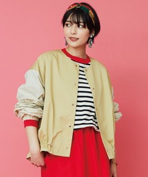 JETSET SOLO PLUS （ジェットセットソロプラス）の「【FONT LAB】シアーギャザースリーブブルゾン（ブルゾン）」