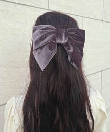 F i.n.t | ベロアリボンバレッタ/F&A(バレッタ/ヘアクリップ)