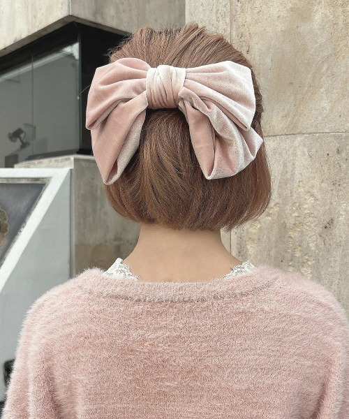 F i.n.t（フィント）の「ベロアリボンバレッタ/F&A/fint（バレッタ/ヘアクリップ・レディース・ブルー/アイボリー/ブラウン/ピンク・FREE）」の4枚目の写真