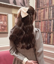 ベロアリボンバレッタ/F&A/fint