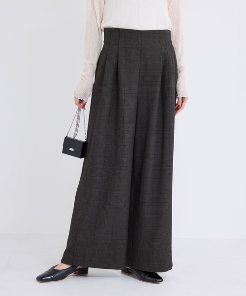 ROPE' PICNIC（ロペピクニック）の「ウールライクサスペンダー付きパンツ（その他パンツ・レディース・チャコールグレー/ブラック/ダークブラウン・36/38/40）」の7枚目の写真