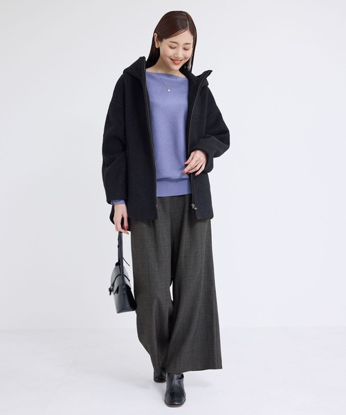 ROPE' PICNIC（ロペピクニック）の「ウールライクサスペンダー付きパンツ（その他パンツ・レディース・チャコールグレー/ブラック/ダークブラウン・36/38/40）」の9枚目の写真