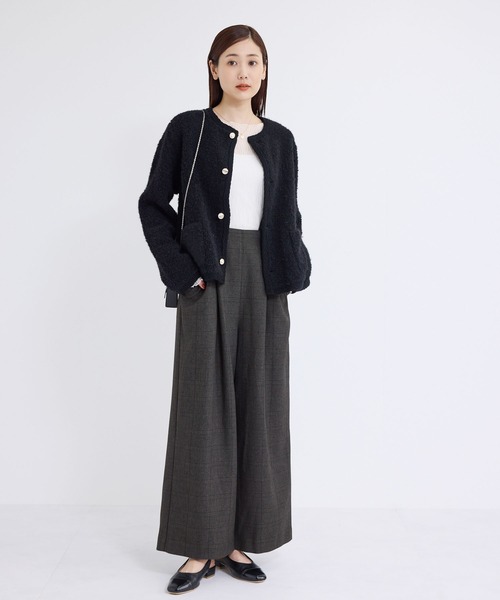 ROPE' PICNIC（ロペピクニック）の「ウールライクサスペンダー付きパンツ（その他パンツ・レディース・チャコールグレー/ブラック/ダークブラウン・36/38/40）」の10枚目の写真