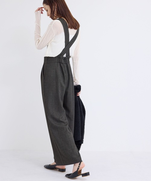 ROPE' PICNIC（ロペピクニック）の「ウールライクサスペンダー付きパンツ（その他パンツ・レディース・チャコールグレー/ブラック/ダークブラウン・36/38/40）」の13枚目の写真