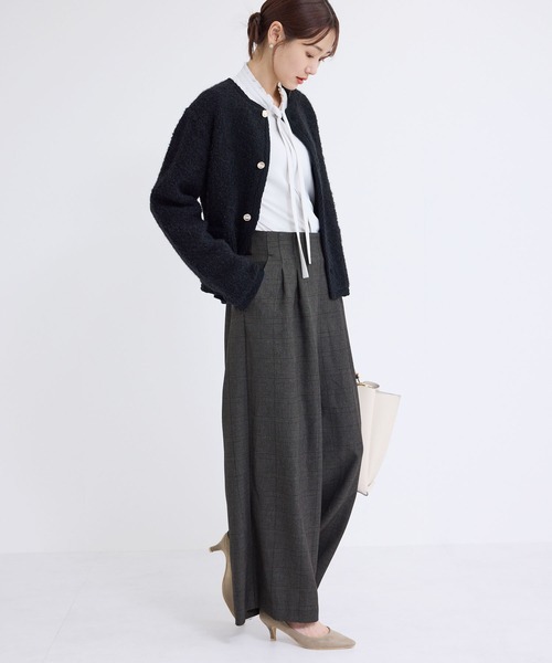 ROPE' PICNIC（ロペピクニック）の「ウールライクサスペンダー付きパンツ（その他パンツ・レディース・チャコールグレー/ブラック/ダークブラウン・36/38/40）」の15枚目の写真