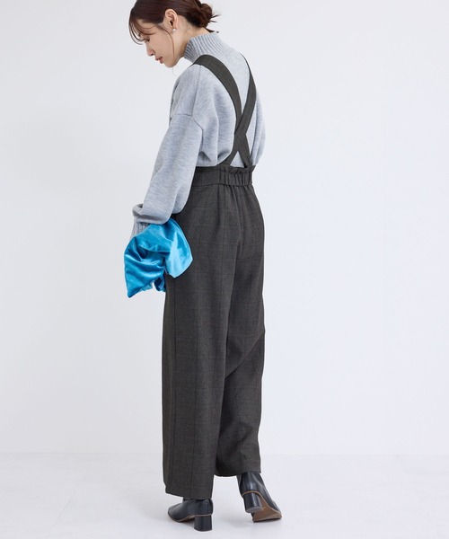 ROPE' PICNIC（ロペピクニック）の「ウールライクサスペンダー付きパンツ（その他パンツ・レディース・チャコールグレー/ブラック/ダークブラウン・36/38/40）」の18枚目の写真