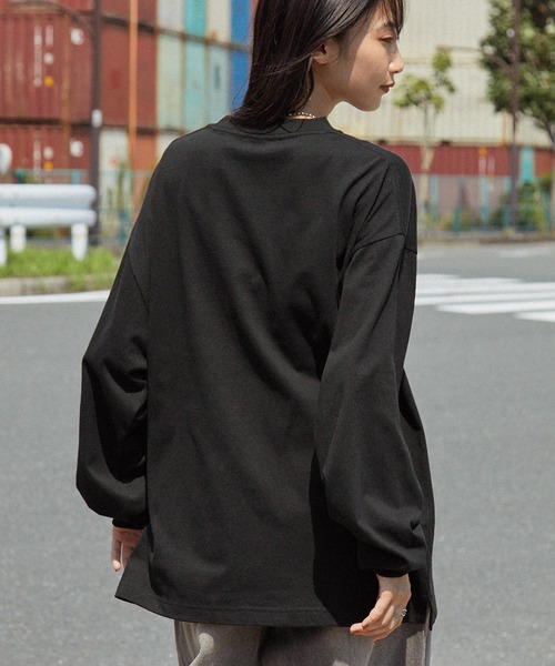 NBA（エヌビーエー）の「NBA/エヌビーエー 別注 ダブルロゴ刺繍ビッグシルエットゲームTシャツ（Tシャツ/カットソー・メンズ・ホワイト/ブラック/ダークブラウン/ダークグレー/オートミール・M/L）」の17枚目の写真