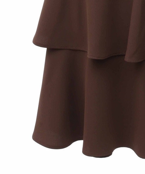 31 Sons de mode（トランテアン　ソン　ドゥ　モード）の「ティアードマーメイドスカート（スカート・レディース・ブラウン/クリーム/サックスブルー・36/38）」の6枚目の写真