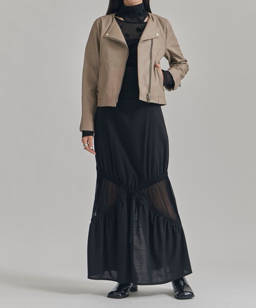 UNITED TOKYO(ユナイテッドトウキョウ)の「プリンテッドメッシュボディースーツ(Tシャツ/カットソー・レディース・ブラック/グレー・FREE)」の4枚目の写真