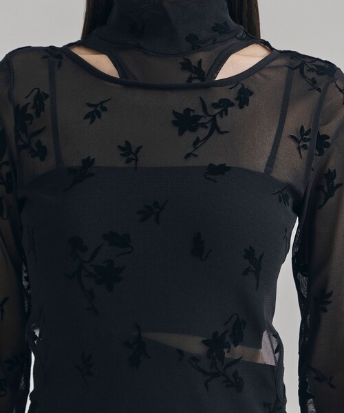 UNITED TOKYO(ユナイテッドトウキョウ)の「プリンテッドメッシュボディースーツ(Tシャツ/カットソー・レディース・ブラック/グレー・FREE)」の8枚目の写真