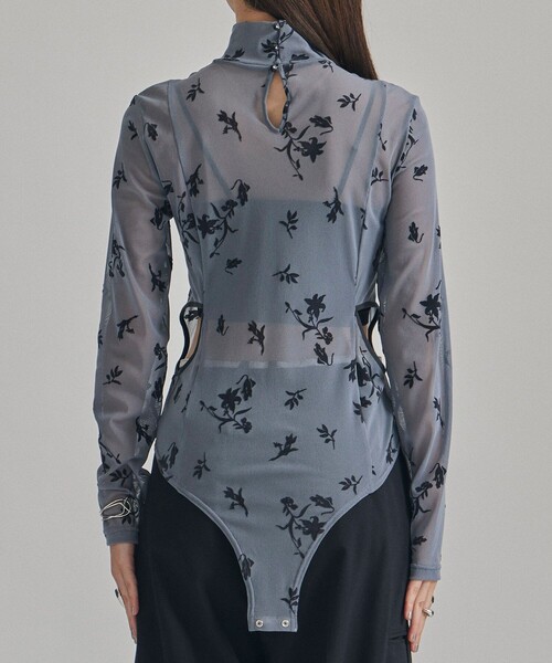 UNITED TOKYO(ユナイテッドトウキョウ)の「プリンテッドメッシュボディースーツ(Tシャツ/カットソー・レディース・ブラック/グレー・FREE)」の14枚目の写真