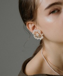パーリーフルール ピアス  (両耳用)