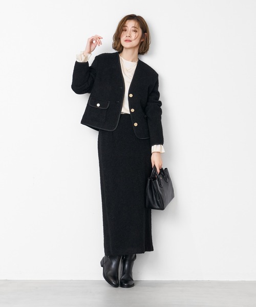 MICA&DEAL（マイカ＆ディール）の「ツイードタイトスカート（スカート