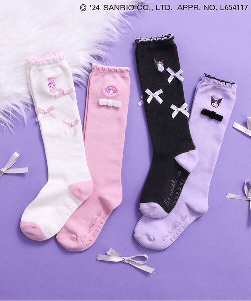sanrio（サンリオ）の「マイメロディ・クロミ/リボンハイソックス
