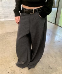 シルエットカーブ ワイドパンツ LON24a101