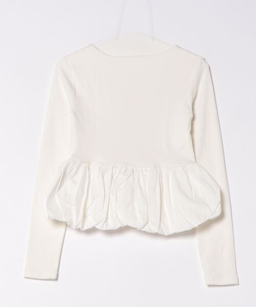 Narcissus（ナルシス）の「【Narcissus】スクエアバルーンＴシャツ（Tシャツ/カットソー・レディース・ホワイト/ブラック・FREE）」の9枚目の写真