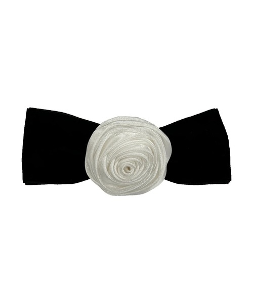 kiehtova（キエトヴァ）の「【kiehtova】ROSE RIBBON VALLETTA KTH2（バレッタ/ヘアクリップ・レディース・ホワイト/ブラック・FREE）」の8枚目の写真