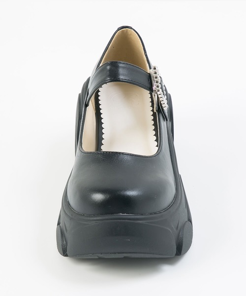 DearMyLoveRose（ディアマイラブローズ）の「厚底ボリュームビジューバックルパンプス（パンプス・レディース・オフホワイト/ブラック系その他/ブラック/ブラウン・22.5cm/23cm/23.5cm/24cm/24.5cm/25cm/22.5㎝/23.0cm/24.0cm/24.5㎝/25.0cm）」の14枚目の写真