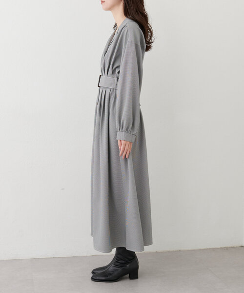 natural couture（ナチュラルクチュール）の「開衿レディシャツワンピース（ワンピース・レディース・モカ/スミクロ/その他1/ボルドー・FREE）」の10枚目の写真