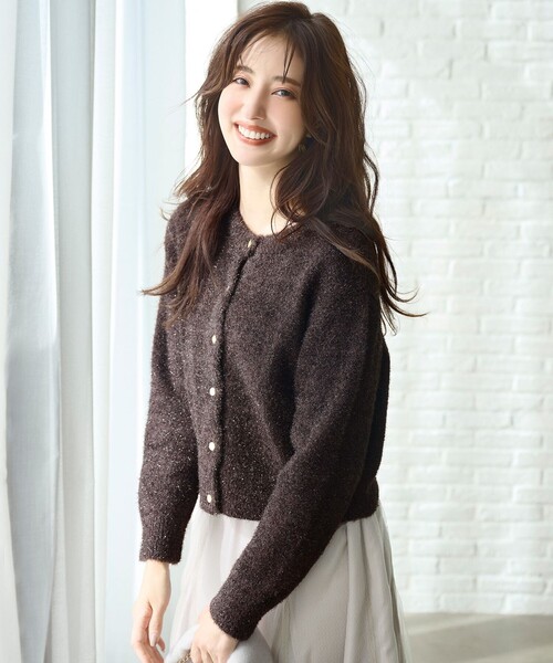 【セール】【前後着用可】スパークルシャギー カーディガン（カーディガン/ボレロ）｜any SiS（エニィスィス） 5,312円