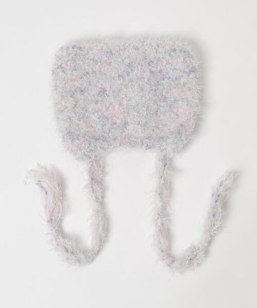 WEGO（ウィゴー）の「WEGO/シャギーネコミミバラクラバ（ニットキャップ/ビーニー・レディース・ホワイト/サックスブルー/ライトピンク/ライトイエロー・FREE）」の11枚目の写真