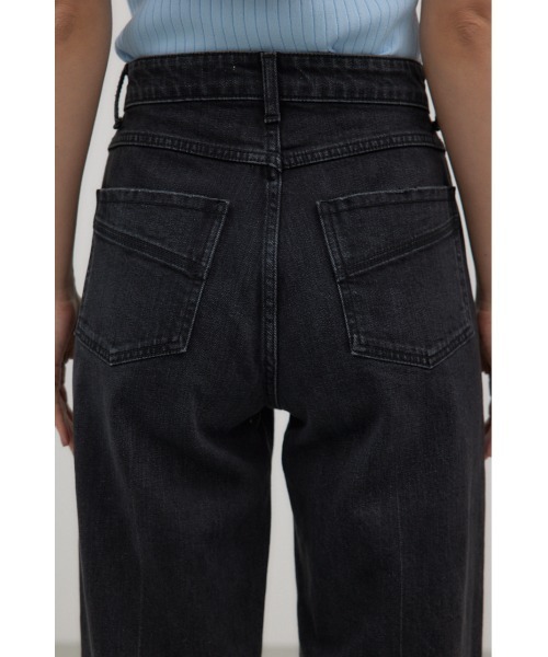 crie conforto（クリーコンフォルト）の「ストレートワイドデニム（デニムパンツ・レディース・ライトブラック/ライトブルー・SMALL/MEDIUM）」の10枚目の写真