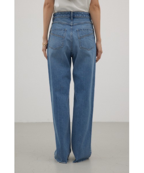 crie conforto（クリーコンフォルト）の「ストレートワイドデニム（デニムパンツ・レディース・ライトブラック/ライトブルー・SMALL/MEDIUM）」の18枚目の写真