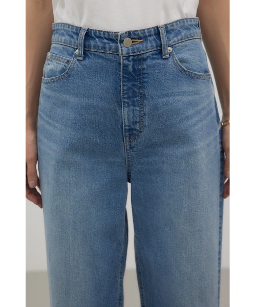 crie conforto（クリーコンフォルト）の「ストレートワイドデニム（デニムパンツ・レディース・ライトブラック/ライトブルー・SMALL/MEDIUM）」の19枚目の写真