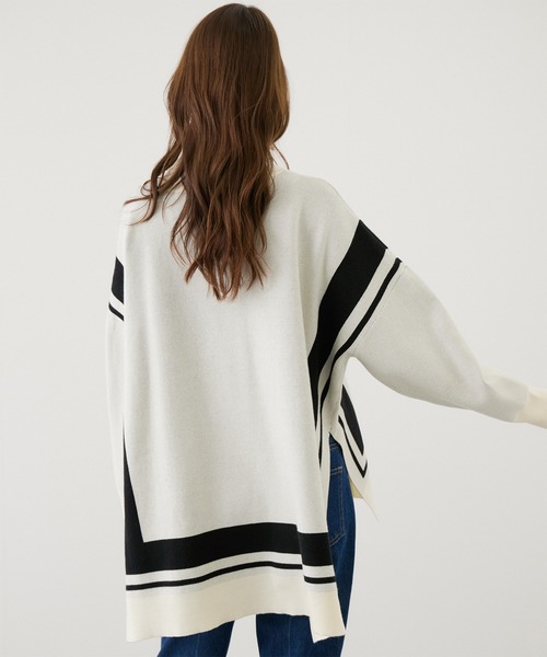 【セール】配色ジャガード チュニック（Tシャツ/カットソー）｜Jayro（ジャイロ）