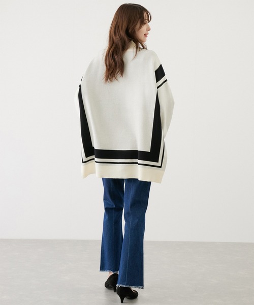 【セール】配色ジャガード チュニック（Tシャツ/カットソー）｜Jayro（ジャイロ）