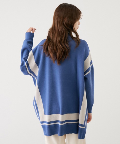 【セール】配色ジャガード チュニック（Tシャツ/カットソー）｜Jayro（ジャイロ）