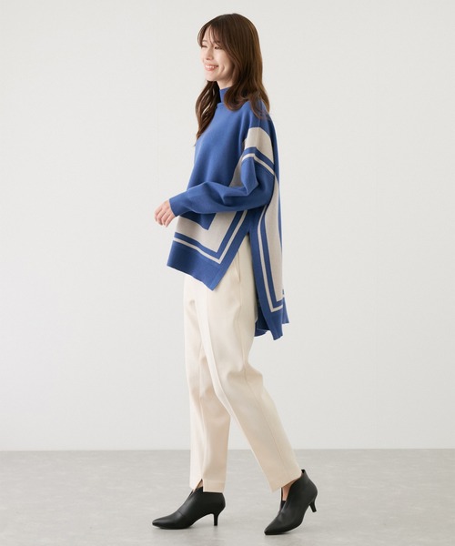 【セール】配色ジャガード チュニック（Tシャツ/カットソー）｜Jayro（ジャイロ）