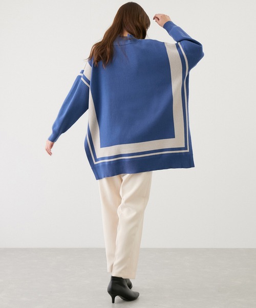 【セール】配色ジャガード チュニック（Tシャツ/カットソー）｜Jayro（ジャイロ）